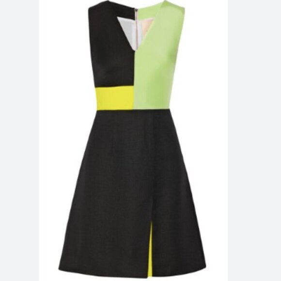 Roksanda Iincic Basketweave Colorblock Dress - Picture 2 of 10